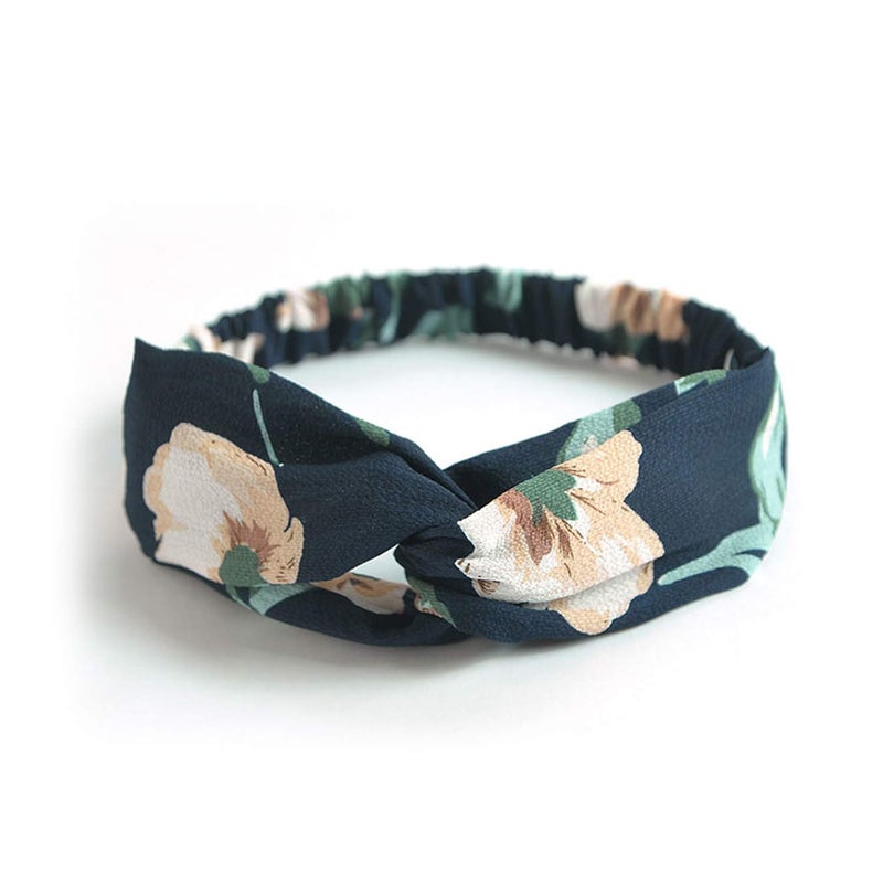 DRESHOW 10 Pack Boho Headbands for Women Vintage Cross Elastic Head Wrap Hair Accessories - Image 5